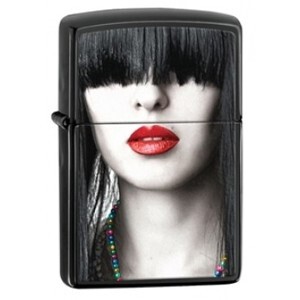 Bật lửa Zippo Red Lips Ebony