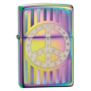 Bật lửa Zippo Rivet Peace Sign Spectrum