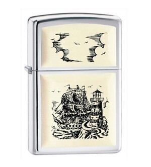 Bật lửa Zippo Scrimshaw Ship