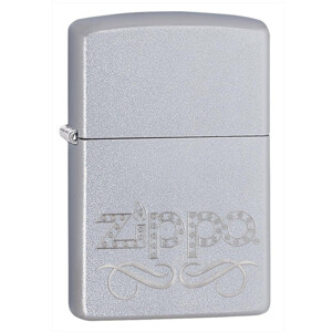 Bật lửa Zippo Scroll Satin Chrome