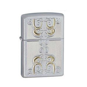 Bật lửa Zippo Scroll Satin Chrome