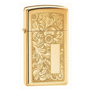 Bật lửa Zippo Slim Brass Venetian