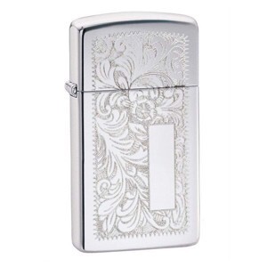 Bật lửa Zippo Slim Chrome Venetian