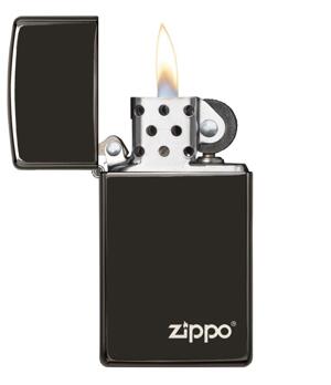 Bật lửa Zippo Slim Ebony with Zippo Logo