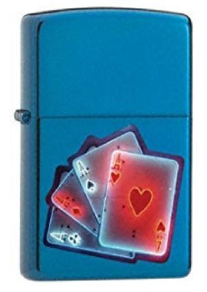 Bật lửa Zippo Smart Aces Sapphire