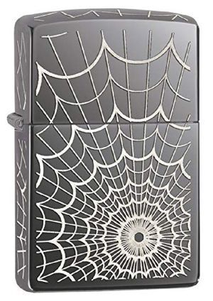 Bật lửa Zippo Spider Web Black Ice