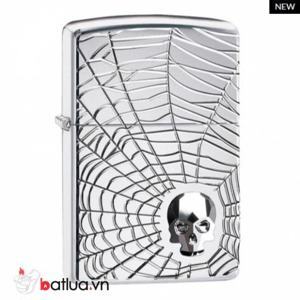 Bật lửa Zippo Spider Web Skull Design