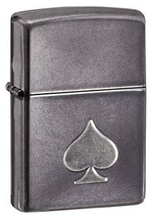 Bật lửa Zippo Stamped Spade Gray Dusk