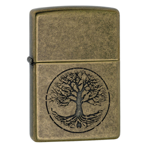 Bật lửa Zippo Tree of Life Antique Brass