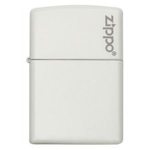 Bật Lửa Zippo White Matte with Logo