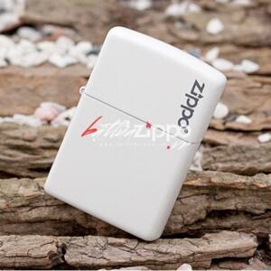 Bật Lửa Zippo White Matte with Logo