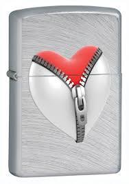 Bật lửa Zippo Zip Heart Ebony