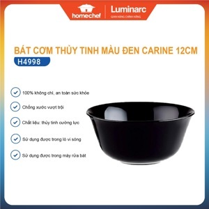 Bát thủy tinh Luminarc Carine đen H4998 12cm