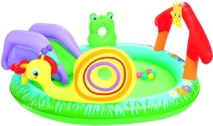 Bể bơi Bestway liên hoàn cầu trượt ốc sên 53055
