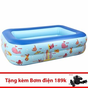 Bể bơi phao 2 tầng cho bé size 115x85x35cm