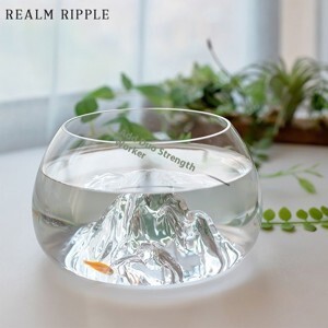 Bể cá để bàn mini tròn