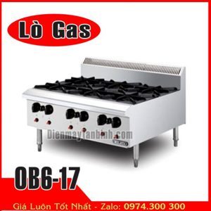 Bếp âu Berjaya 6 họng gas OB6-17