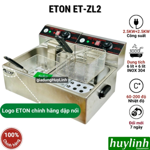 Bếp chiên 2 ngăn Eton ZL2