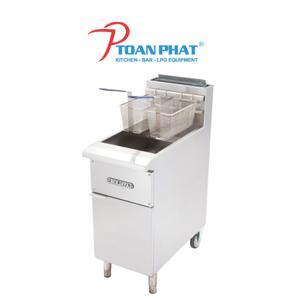 Bếp chiên nhúng đôi dùng gas có chân đứng GDFE2BFS-17