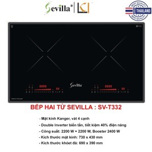 Bếp điện từ đôi Sevilla SV-T332