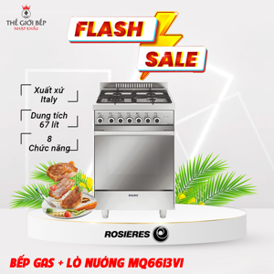 Bếp ga 4 kết hợp lò nướng MQ6613VI