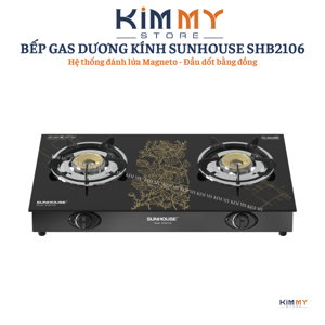 Bếp ga dương kính Sunhouse SHB2022-SG