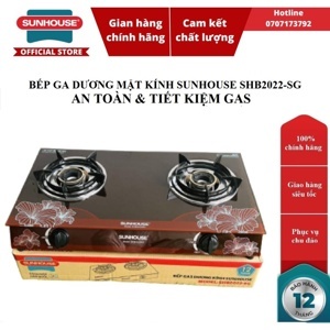 Bếp ga dương kính Sunhouse SHB2022-SG