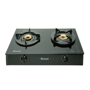 Bếp gas dương Rinnai RV6Double Glass B - Bếp đôi, Màu B/ L/ SP