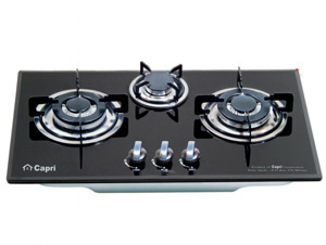 Bếp gas âm kính 3 lò Capri CR-308KT