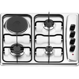 Bếp gas âm Nardi FH-31-AV-X (60FH-31-AVX) - 3 bếp nấu, 1 bếp điện