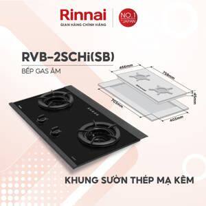 Bếp gas âm Rinnai RVB-2SCHI(SB)