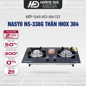 Bếp gas đôi bán âm kính Nasyo NS-338G