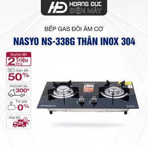 Bếp gas đôi bán âm kính Nasyo NS-338G