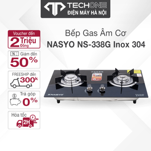 Bếp gas đôi bán âm kính Nasyo NS-338G