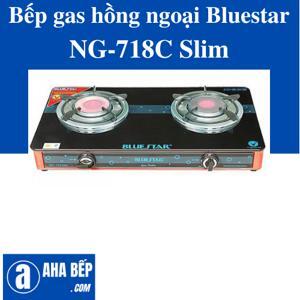 Bếp gas đôi hồng ngoại Bluestar NG-718C Slim