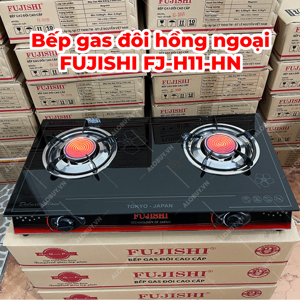 Bếp gas đôi hồng ngoại điếu inox Fujishi FJ-H11-HN