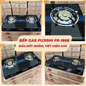 Bếp gas Fujishi FR-1668 - Bếp đôi, mặt kính