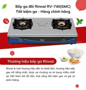 Bếp gas dương đôi Rinnai RV-740A(SMC)