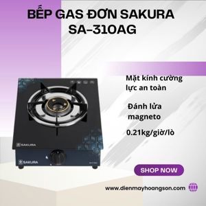 Bếp gas dương đơn Sakura SA-310AG