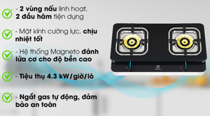 Bếp gas dương Electrolux ETG729GKTR