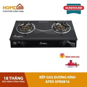 Bếp gas dương kính Sunhouse APB0816