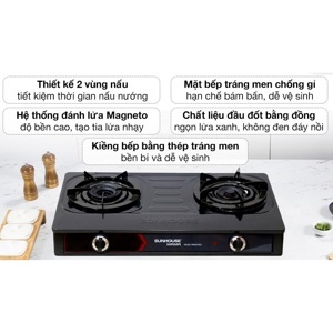 Bếp gas dương mặt men Sunhouse Mama MMB0982