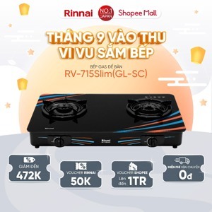 Bếp gas dương Rinnai RV-715Slim(GL-SC)