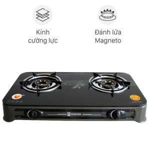 Bếp gas dương Sakura SA-650G - Điếu Inox