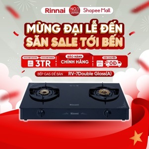 Bếp gas Rinnai RV-7Double Glass(A)
