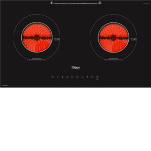 Bếp hồng ngoại âm 2 vùng nấu Kucy KIE-2268