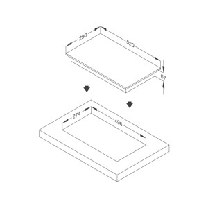 Bếp hồng ngoại âm 2 vùng nấu Malloca MDR 302