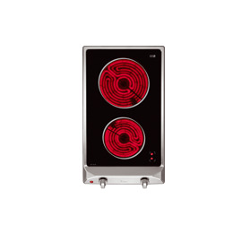 Bếp hồng ngoại âm 2 vùng nấu Vitroceramic Teka VM/30 2P S/STEEL
