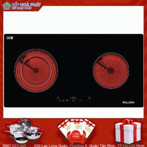 Bếp hồng ngoại âm 2 vùng nấuMalloca MH-02R