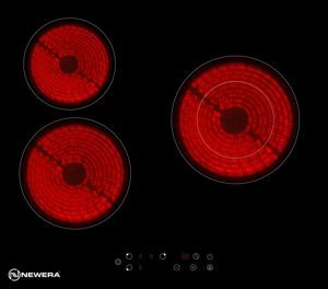 Bếp hồng ngoại âm 3 vùng nấu Newera NE6013CC
